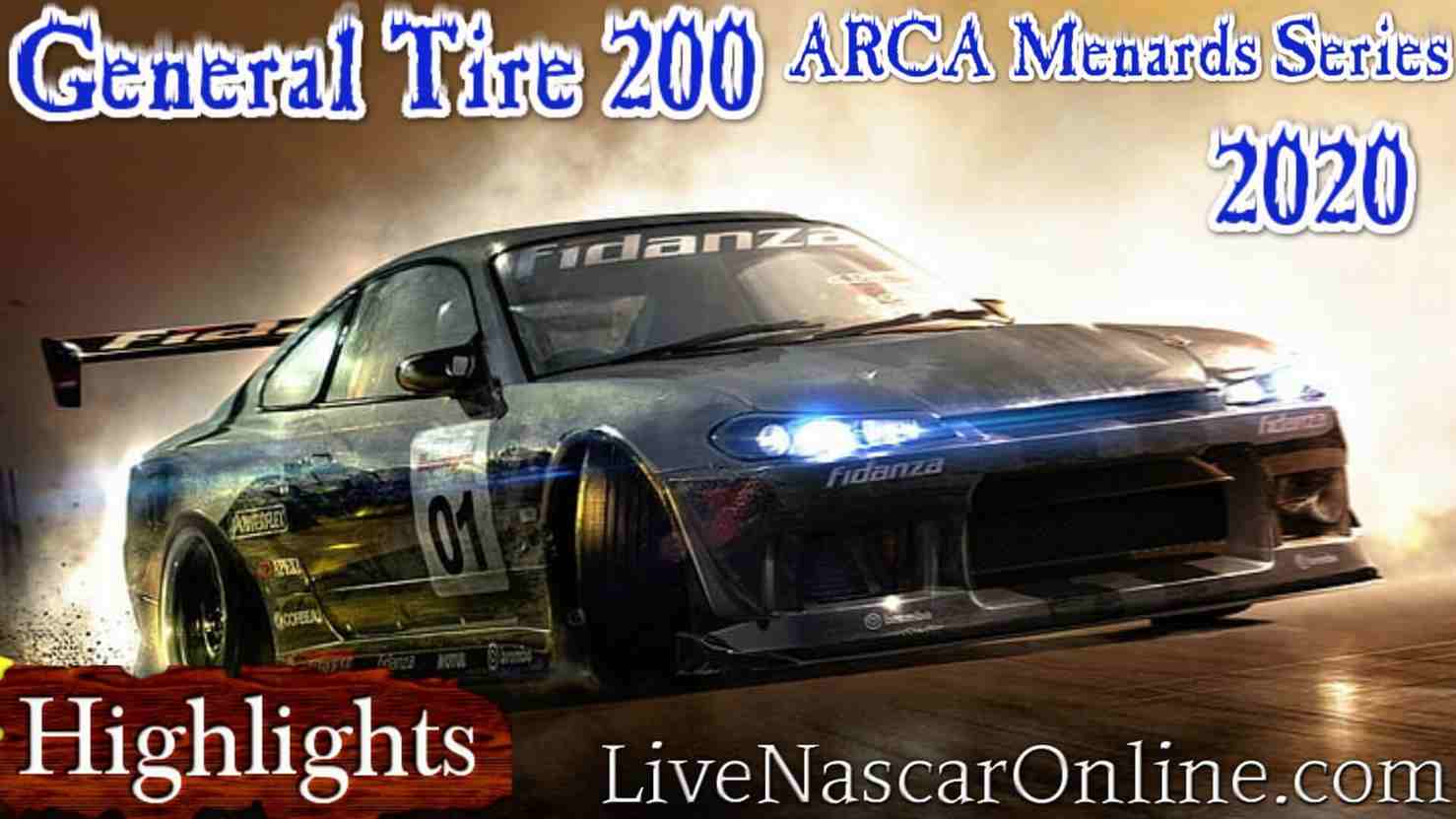 General Tire 200 ARCA Menards 2020 Highlights