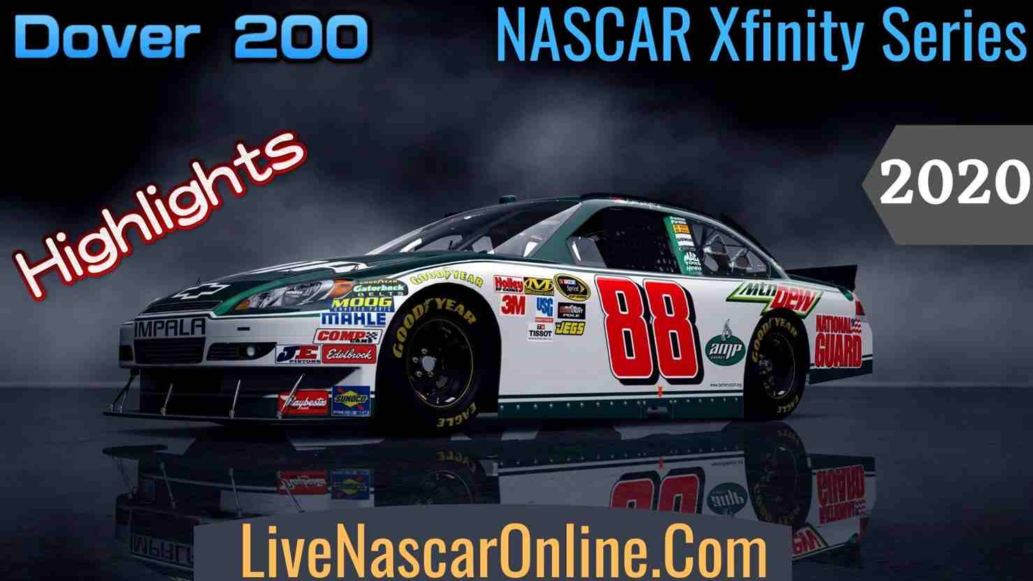 Dover 200 Nascar Xfinity Series Highlights 2020