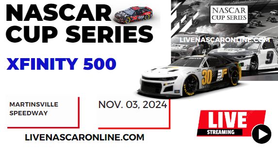 PLAYOFFS | RD Of 08: 2024 XFINITY 500 Race Live Streaming & Replay: NASCAR CUP